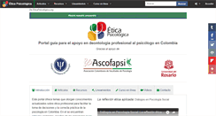 Desktop Screenshot of eticapsicologica.org