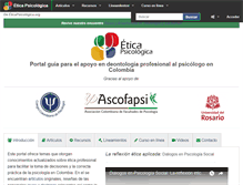 Tablet Screenshot of eticapsicologica.org